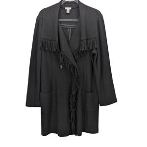 Chicos Size MediumSweater Coat